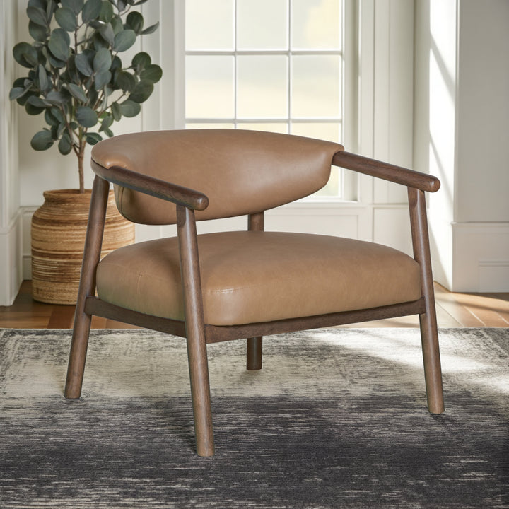 33"W x 30"D x 34"H / Brown/Dark brown