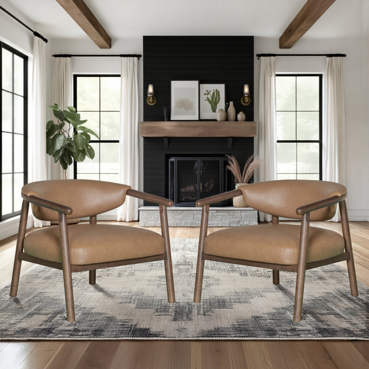 33"W x 30"D x 34"H / Brown/Dark brown