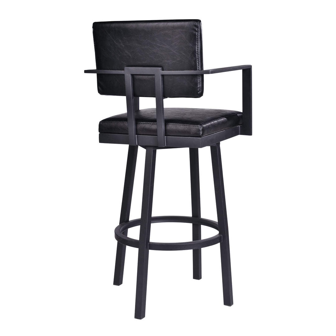 American Home Furniture Armen Living Balboa 26" Counter Stool with Arms Set of 2
