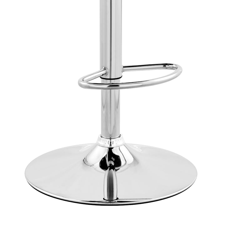 19"W x 20"D x 34-43"H / Gray/Chrome