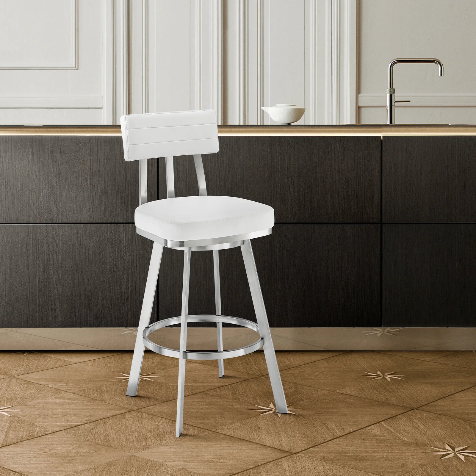 American Home Furniture Armen Living Benjamin 30" Barstool Set of 2