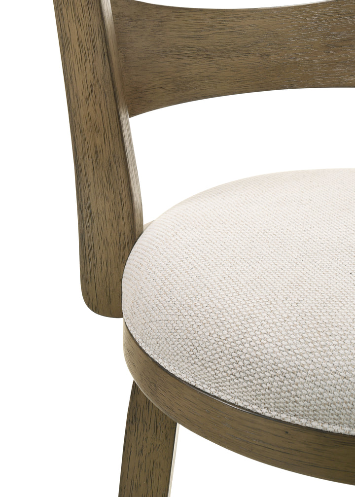 18"W x 19.875"D x 39.375"H / Cream/Putty Brown