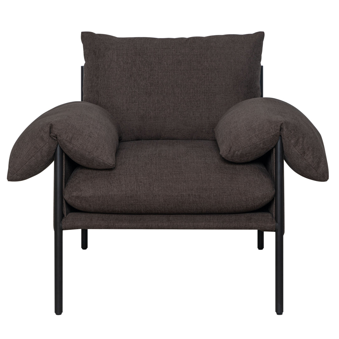 29.6"W x 33"D x 34.25"H / Brown/Black