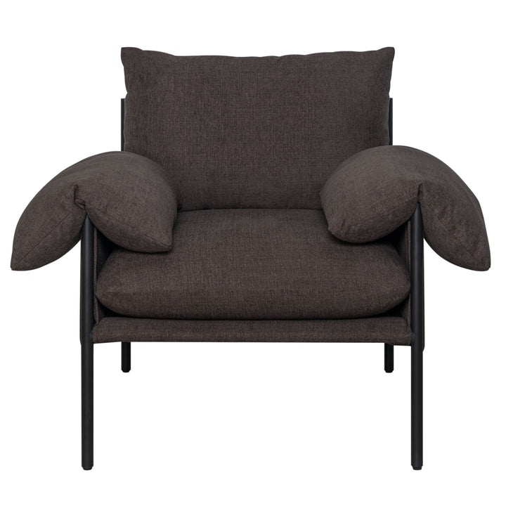 29.6"W x 33"D x 34.25"H / Brown/Black