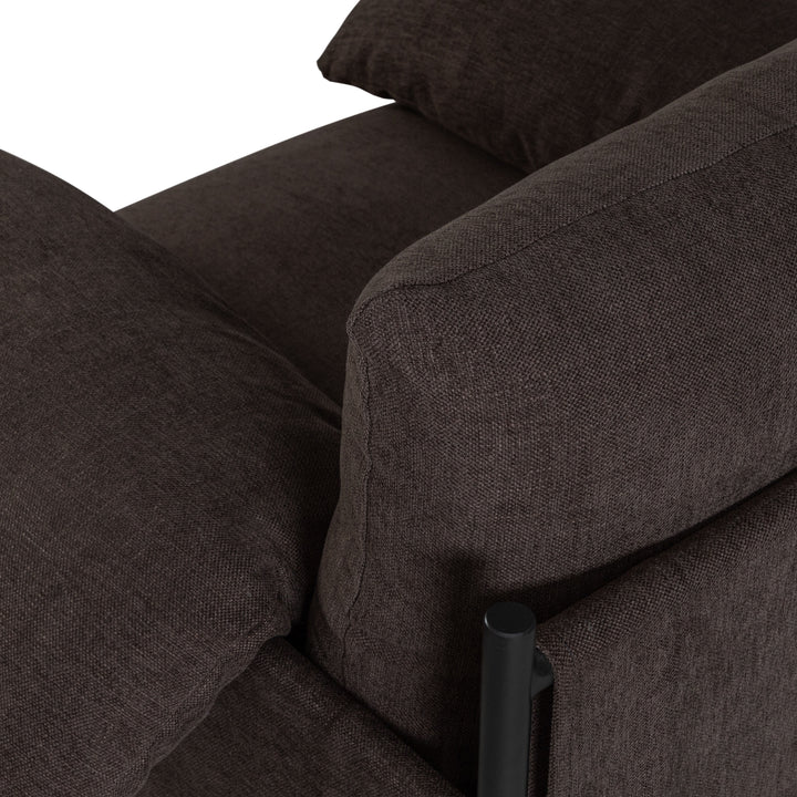 29.6"W x 33"D x 34.25"H / Brown/Black