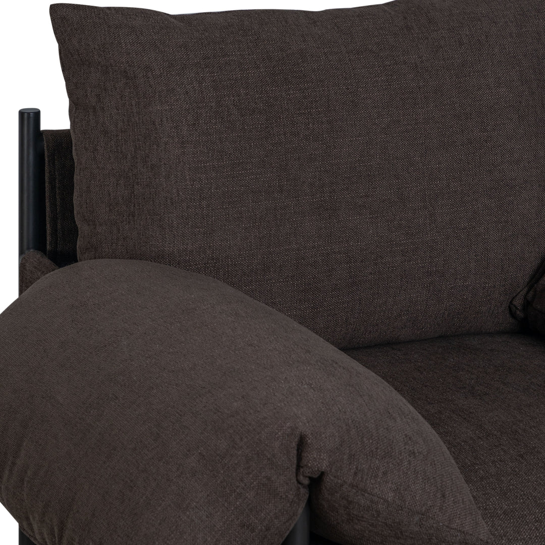 29.6"W x 33"D x 34.25"H / Brown/Black