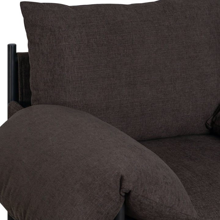 29.6"W x 33"D x 34.25"H / Brown/Black