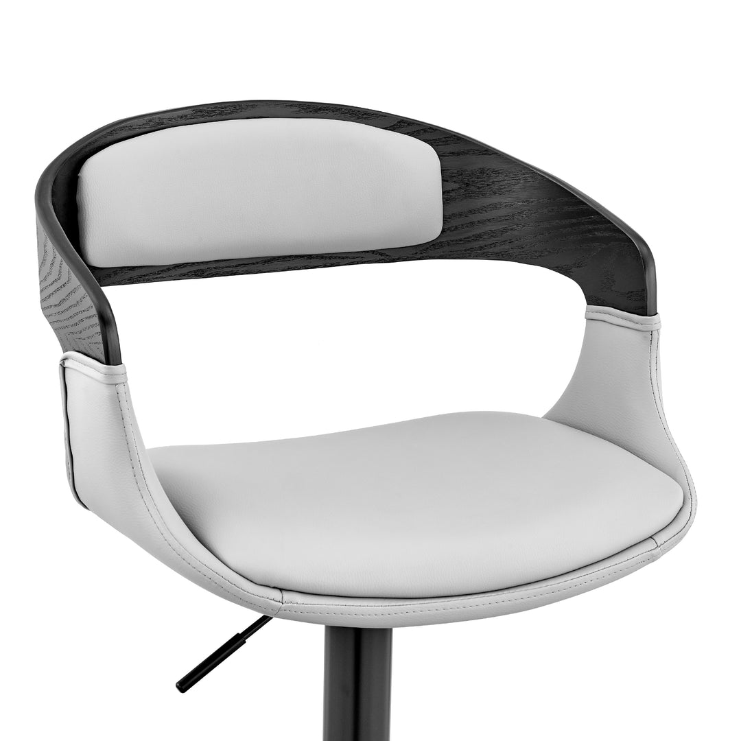 20"W x 19"D x 34-43"H / Gray/Black