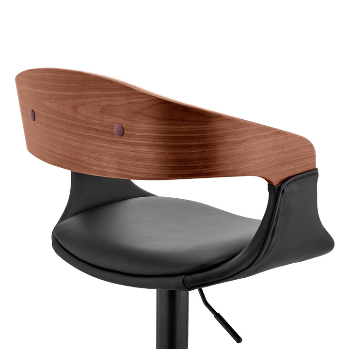 20"W x 19"D x 34-43"H / Black/Walnut