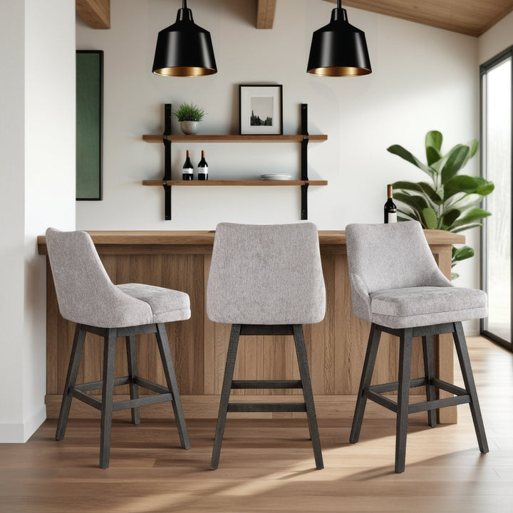 20.5"W x 23.75"D x 42"H / Gray/Gray Wood