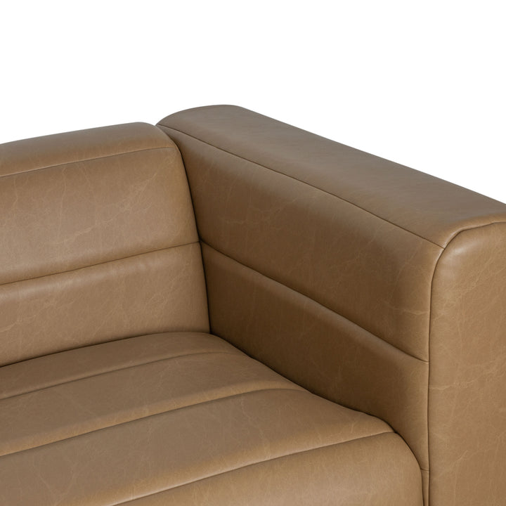 90.5"W x 38.5"D x 29"H / Bistre Brown/Dark Chestnut Brown