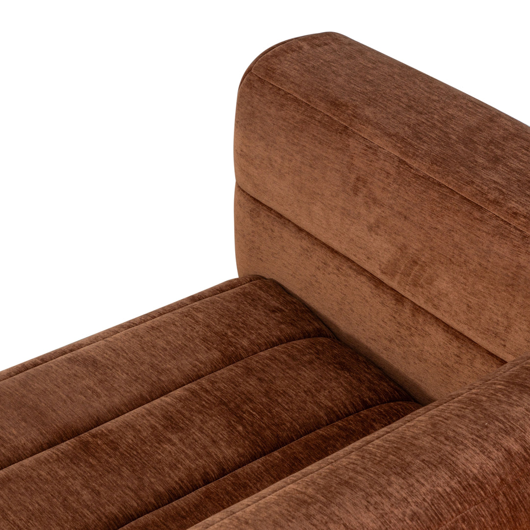 90.5"W x 38.5"D x 29"H / Logan Brown/Dark Chestnut Brown