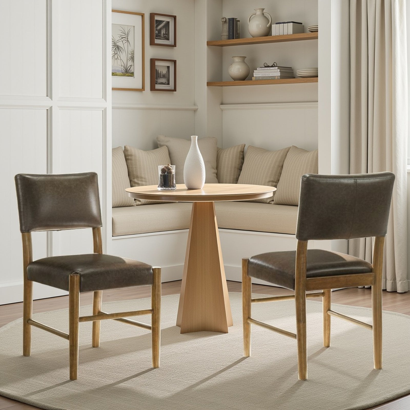American Home Furniture Armen Living Bennet Dining Chair Set of 2