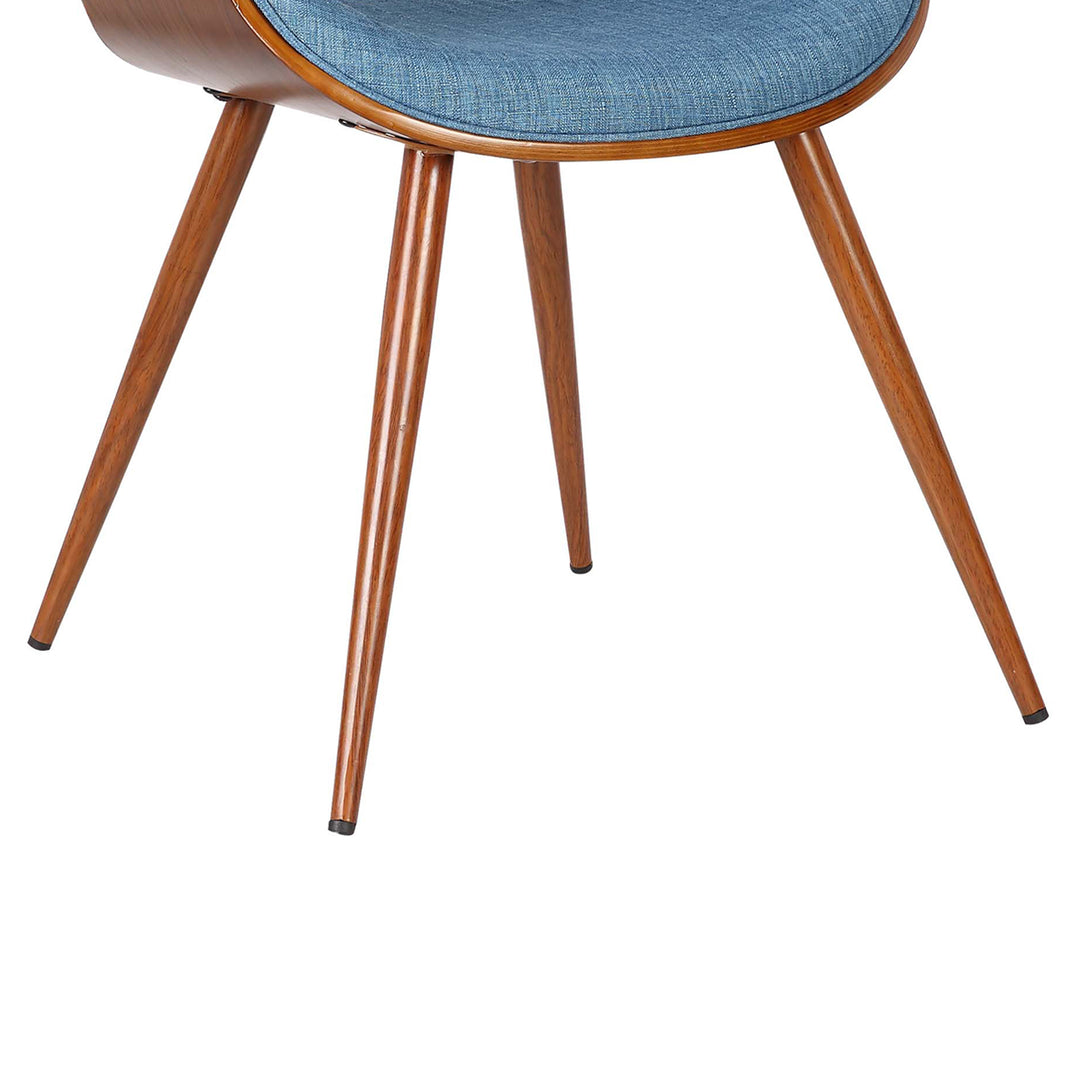 21"W x 22"D x 29"H / Blue/Walnut