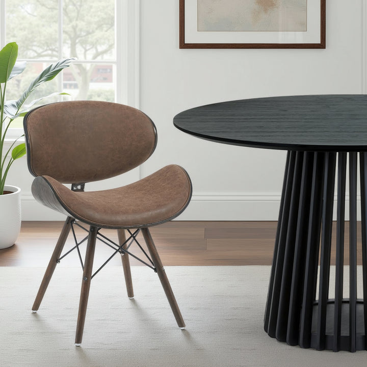 21"W x 20"D x 31"H / Brown/Espresso Oak