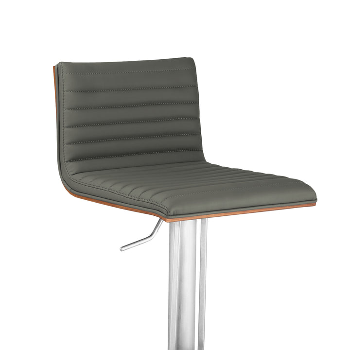 19"W x 17"D x 33-43"H / Gray/Chrome