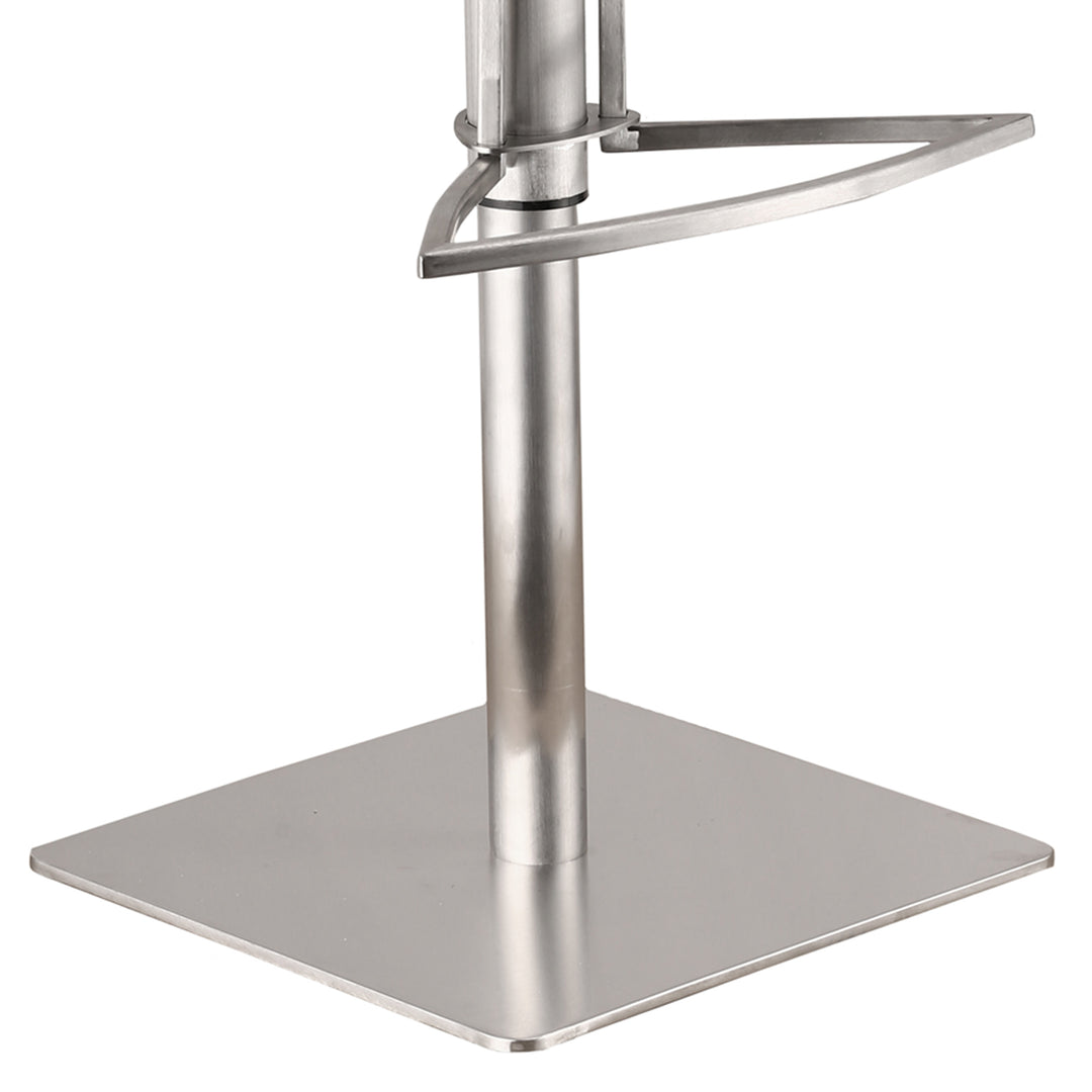 19"W x 17"D x 33-43"H / White/Chrome