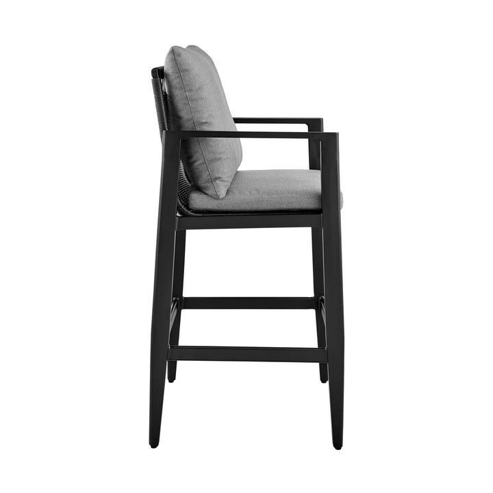 American Home Furniture Armen Living Cayman Outdoor Barstool Set of 2