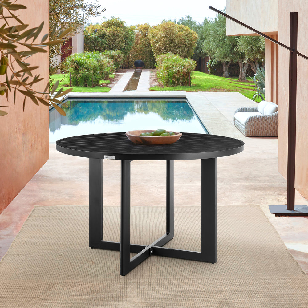 American Home Furniture Armen Living Cayman Outdoor Round Dining Table