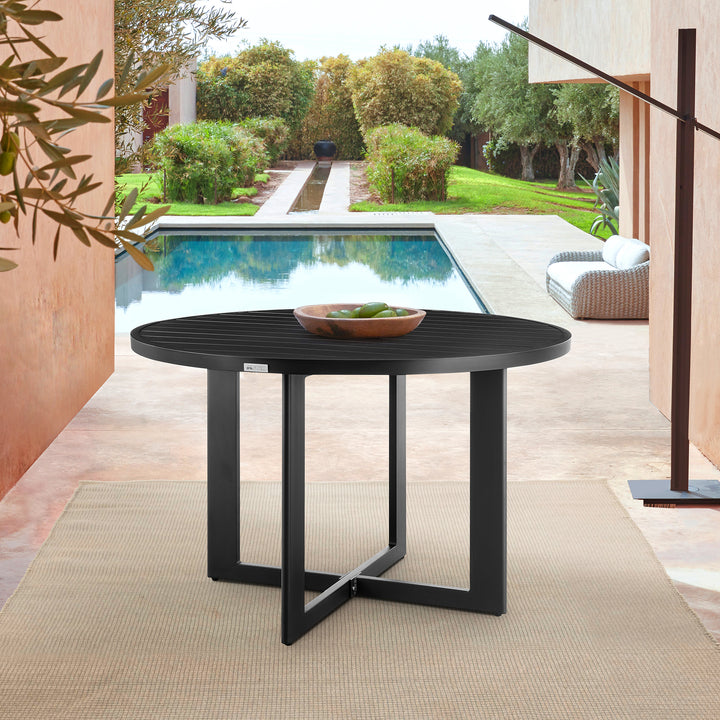 American Home Furniture Armen Living Cayman Outdoor Round Dining Table