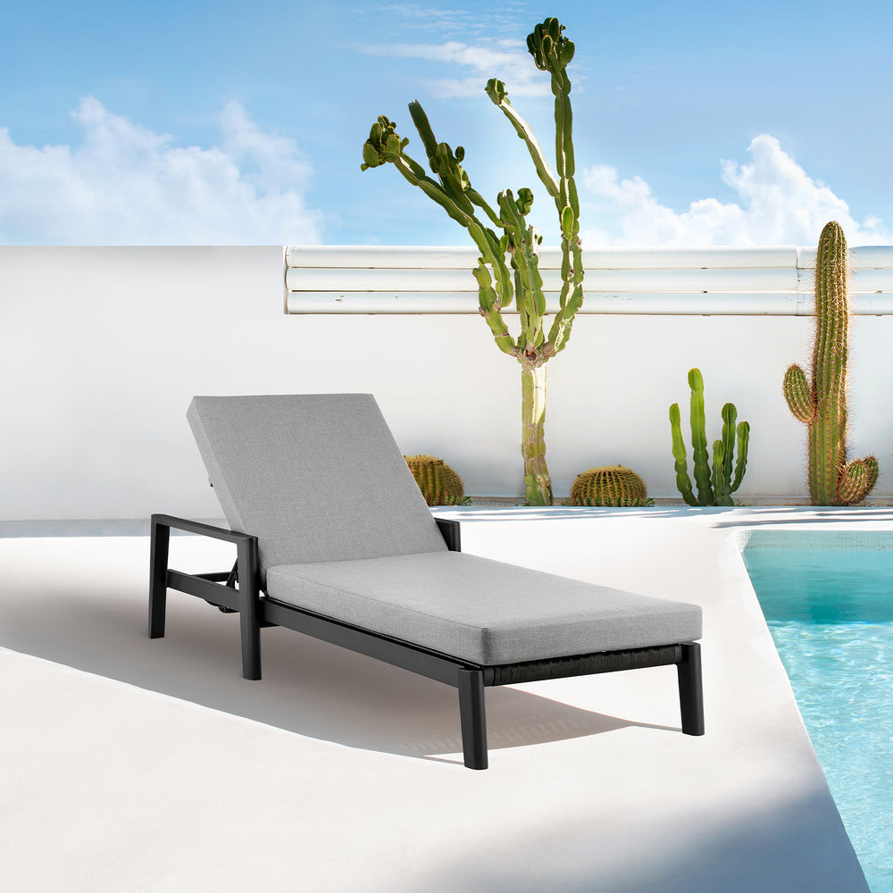 American Home Furniture Armen Living Cayman Outdoor Chaise Lounge