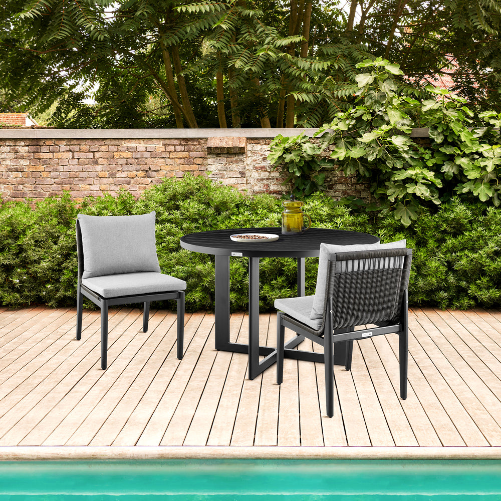American Home Furniture Armen Living Cayman Outdoor Dining Chair Set of 2
