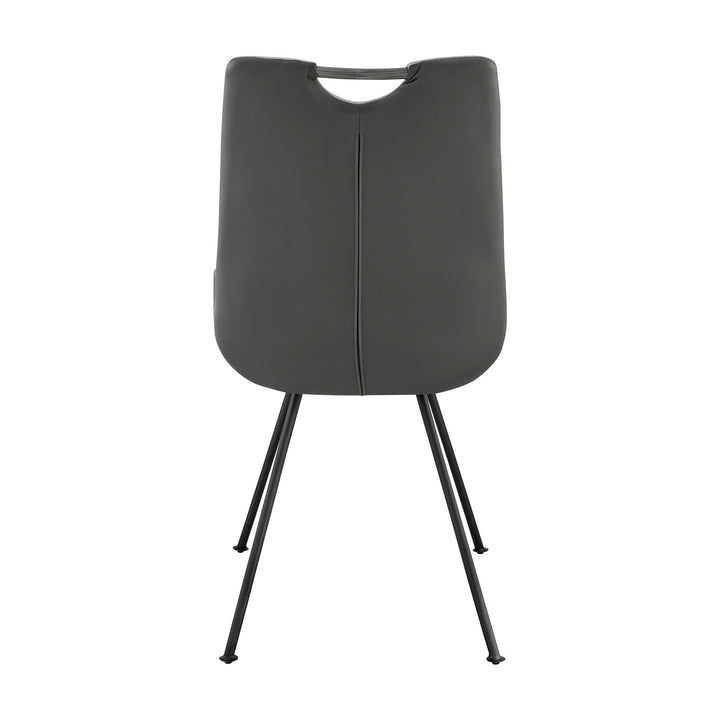 19.5"W x 24.5"D x 35.5"H / Front Pewter W/ Back Gray Pu/Gray Powder Coated Finish