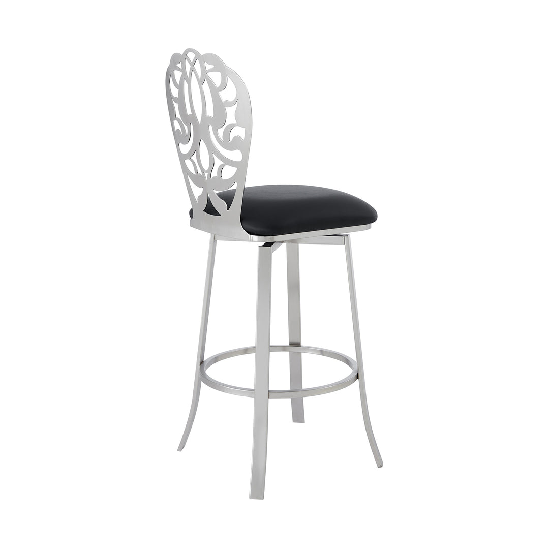 American Home Furniture Armen Living Cherie 30" Barstool Set of 2