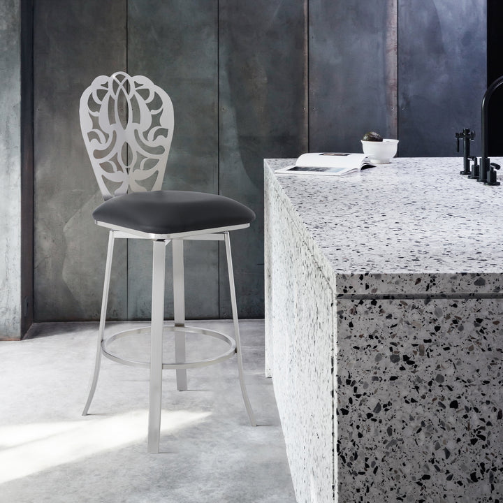 American Home Furniture Armen Living Cherie 30" Barstool Set of 2