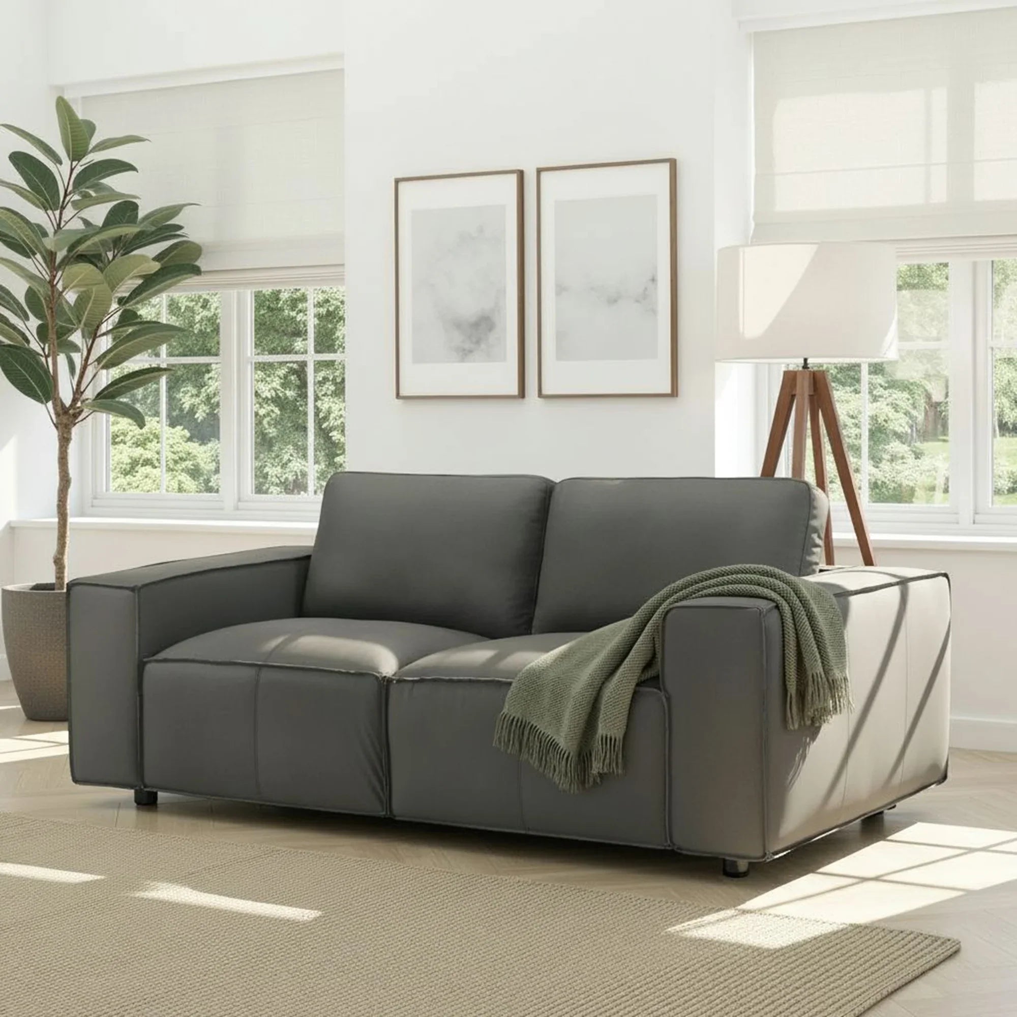 Armen Living Clayton Loveseat - Thumbnail 5