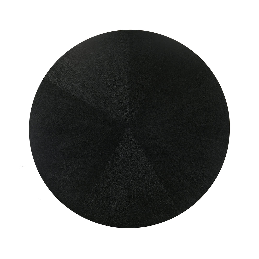 54"W x 54"D x 30"H / Black/Black, Leg: Epoxy Black