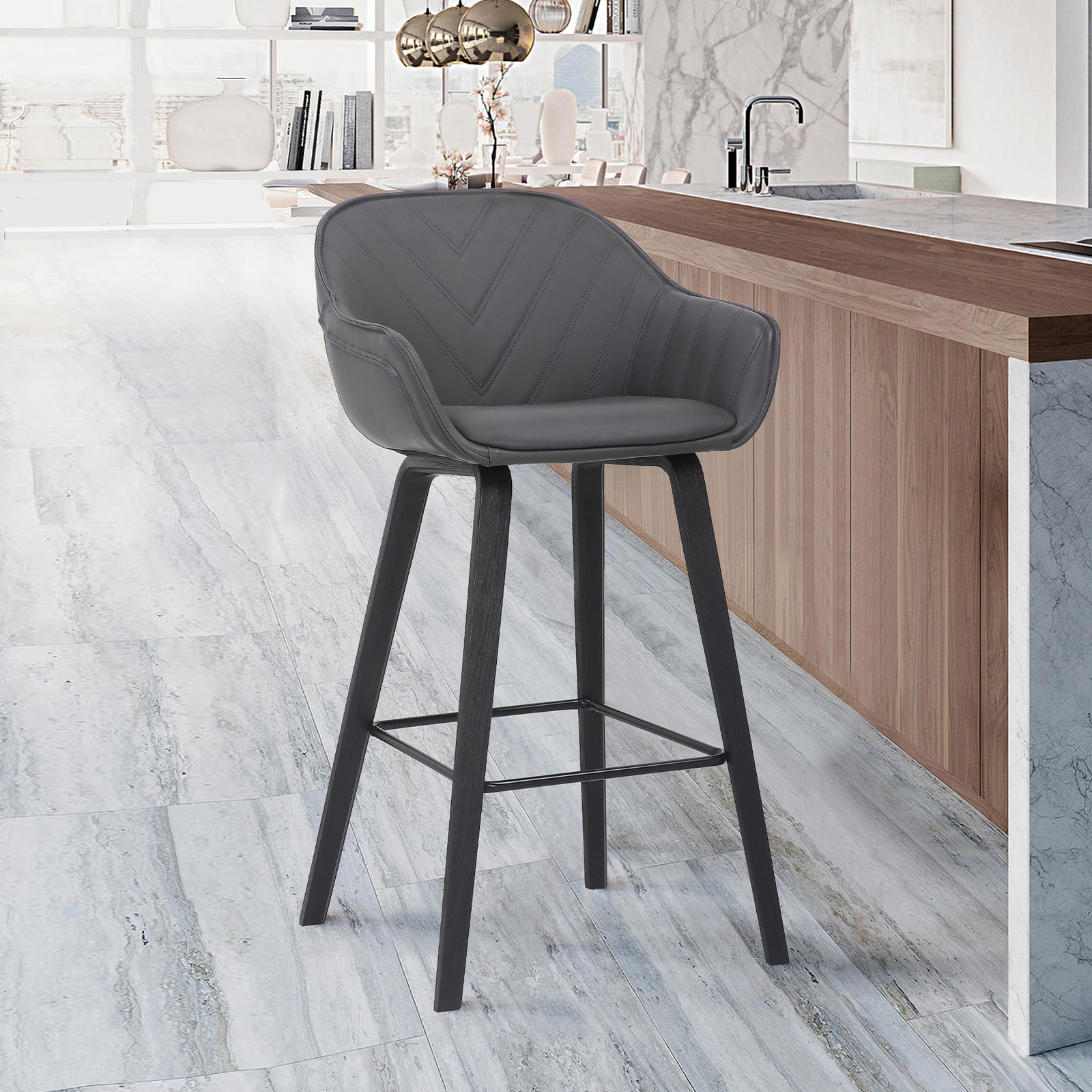 American Home Furniture Armen Living Crimson 26" Counter Stool Set of 2
