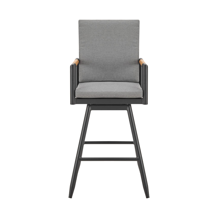 23.5"W x 23.5"D x 48"H / Dark Gray/Black