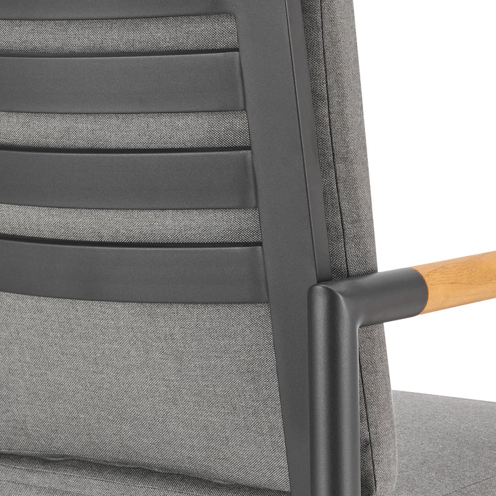 23.5"W x 23.5"D x 48"H / Dark Gray/Black