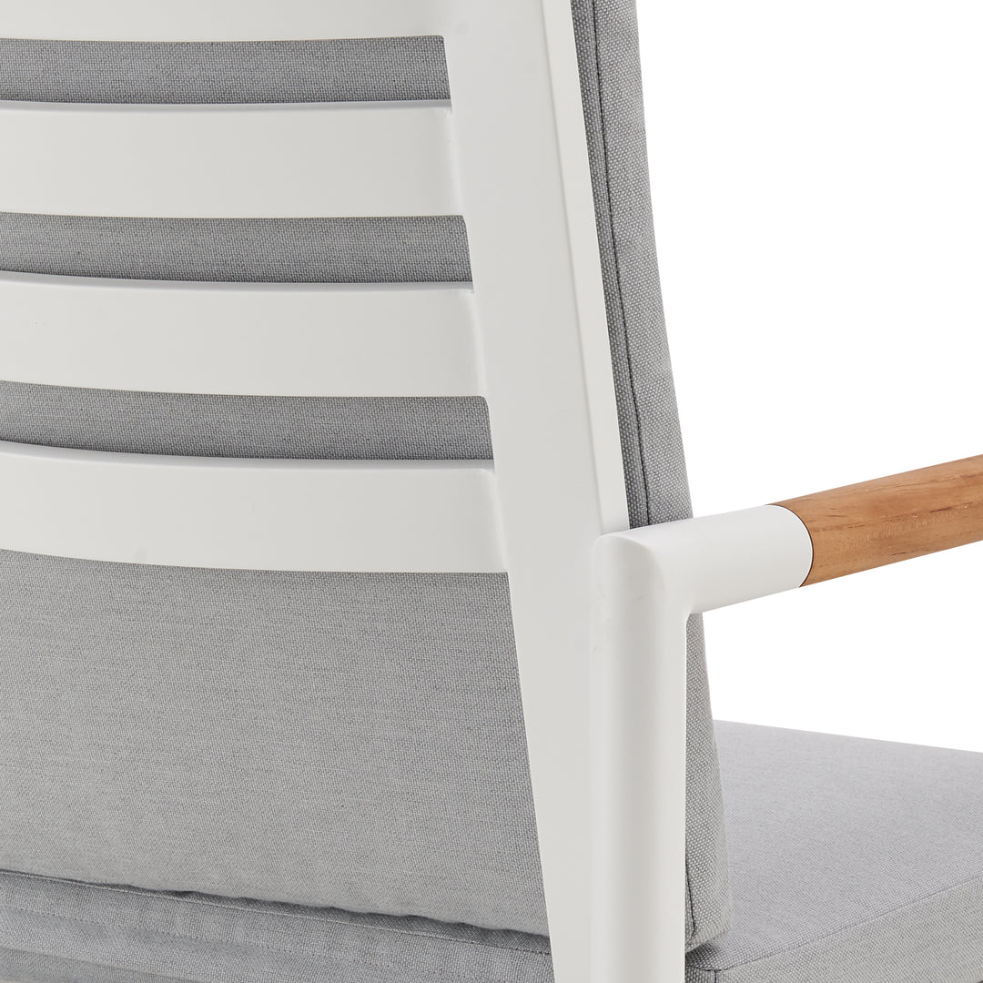 23.5"W x 23.5"D x 43"H / Light Gray/White