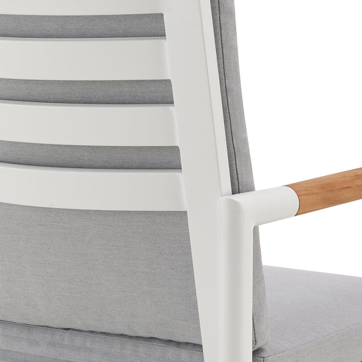 23.5"W x 23.5"D x 48"H / Light Gray/White