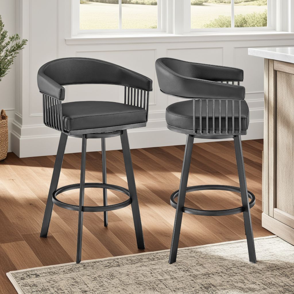 22"W x 21"D x 34"H / Black/Black