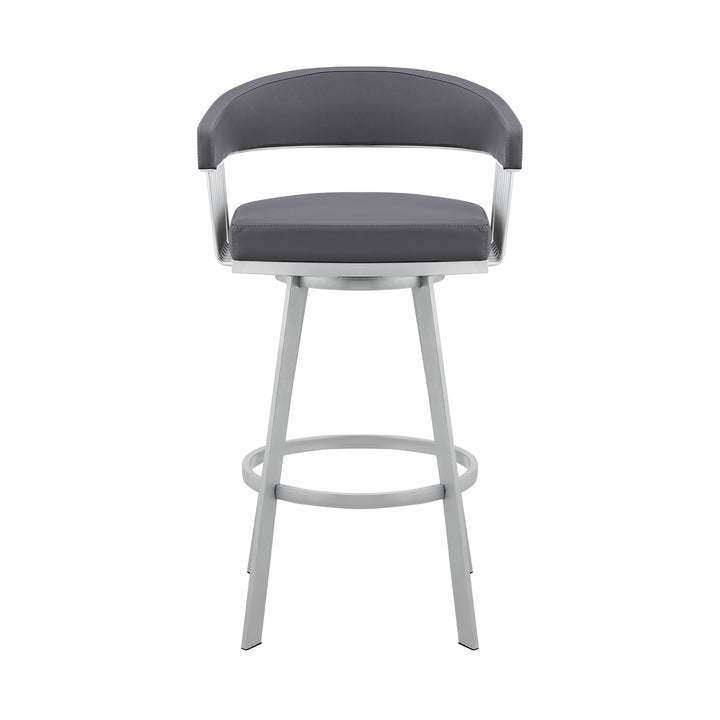 22"W x 21"D x 34"H / Slate Gray/Silver