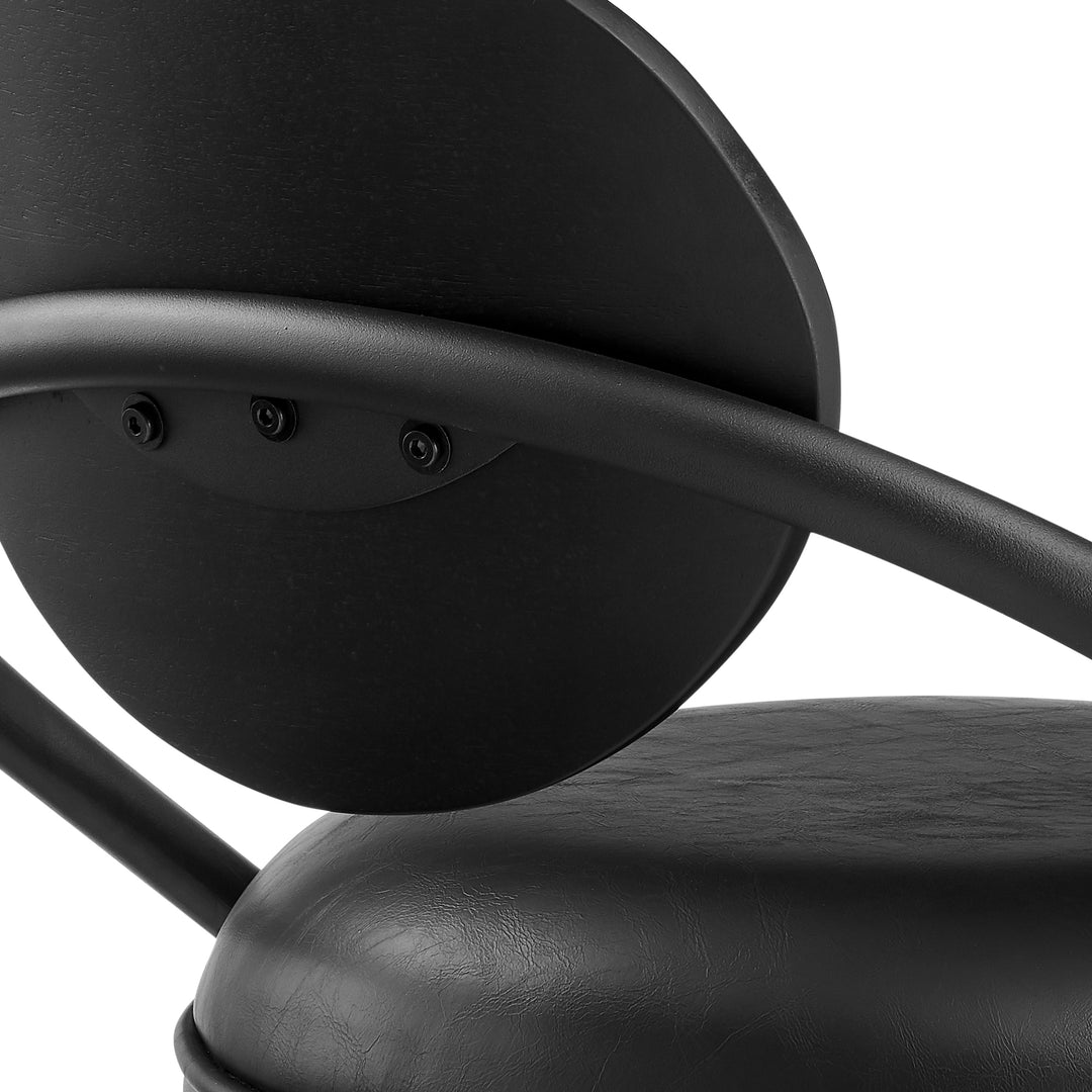 20.5"W x 21.5"D x 36.5"H / Vintage Black/Matte Black