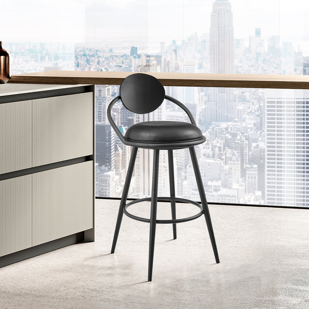 20.5"W x 21.5"D x 36.5"H / Vintage Black/Matte Black