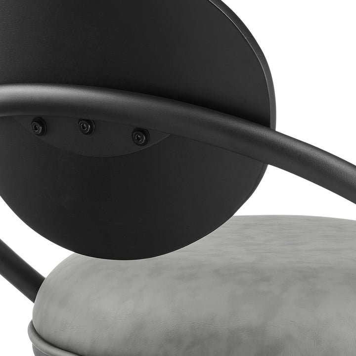 20.5"W x 21.5"D x 36.5"H / Vintage Gray/Matte Black