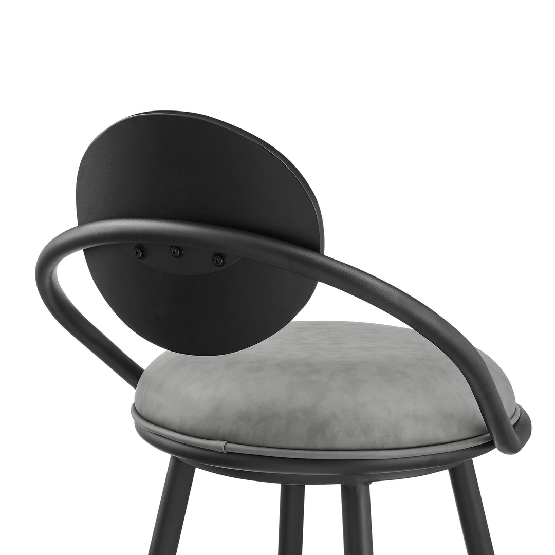 20.5"W x 21.5"D x 40.5"H / Vintage Gray/Matte Black