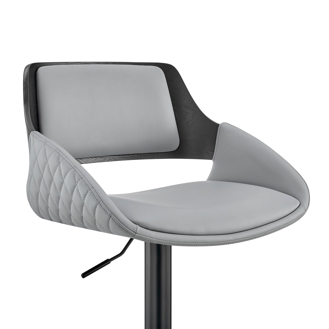 21"W x 20"D x 35-43"H / Gray/Black