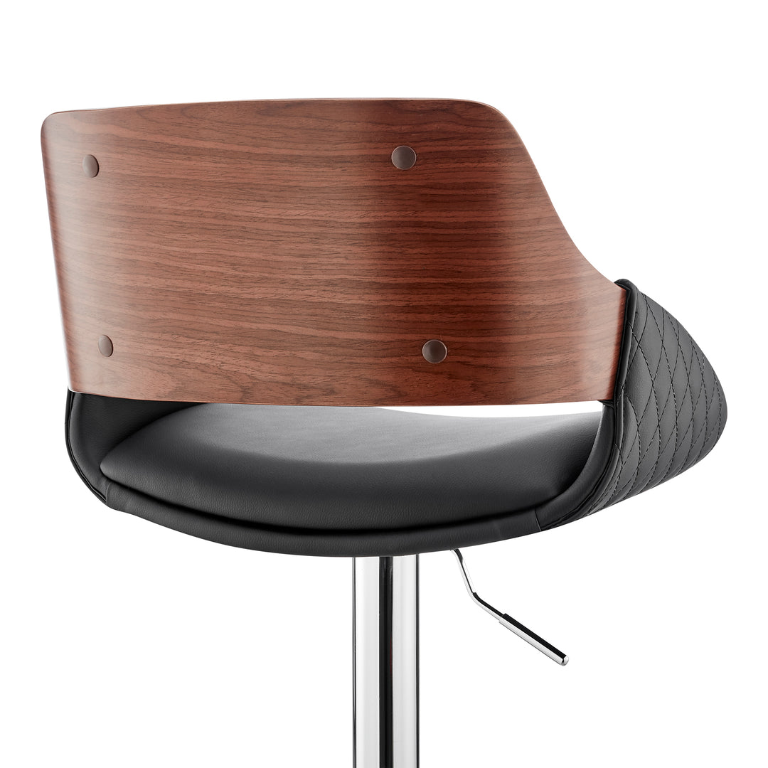 21"W x 20"D x 35-43"H / Black/Walnut