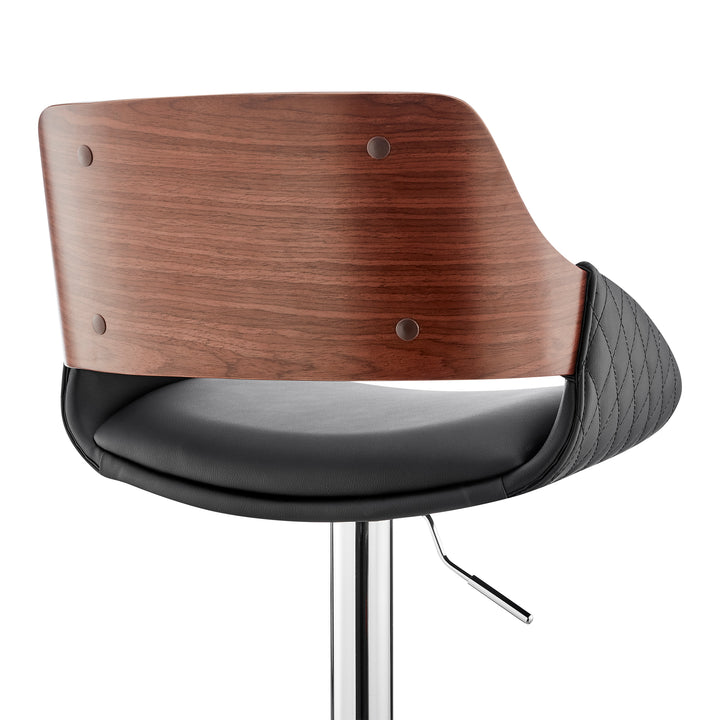 21"W x 20"D x 35-43"H / Black/Walnut