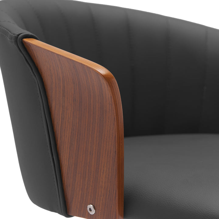 20"W x 21"D x 34"H / Black/Walnut