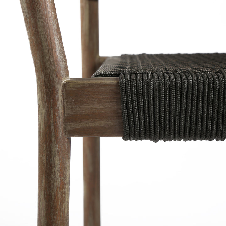 26"W x 22"D x 31"H / Black/Light Eucalyptus