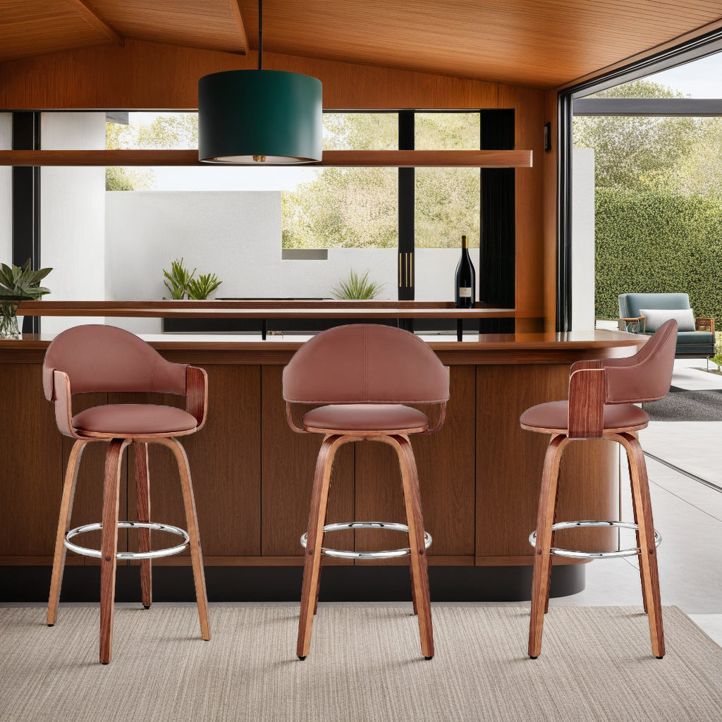 20"W x 20"D x 40"H / Brown/Walnut