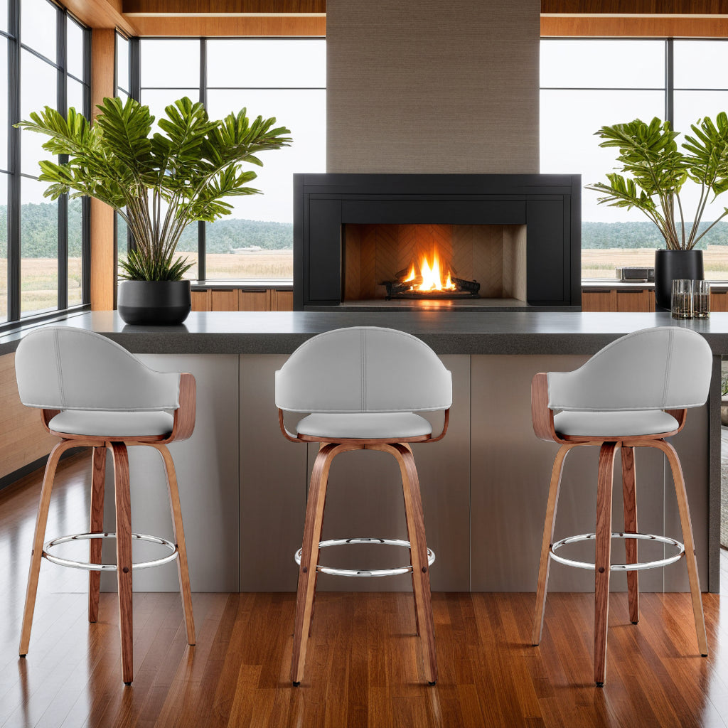 20"W x 20"D x 40"H / Gray/Walnut