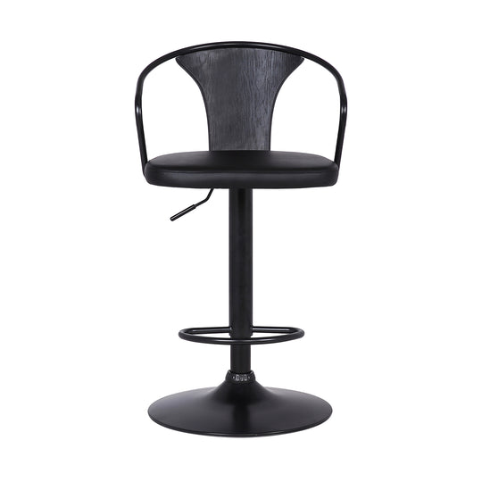 Black-Black Brushed Wood